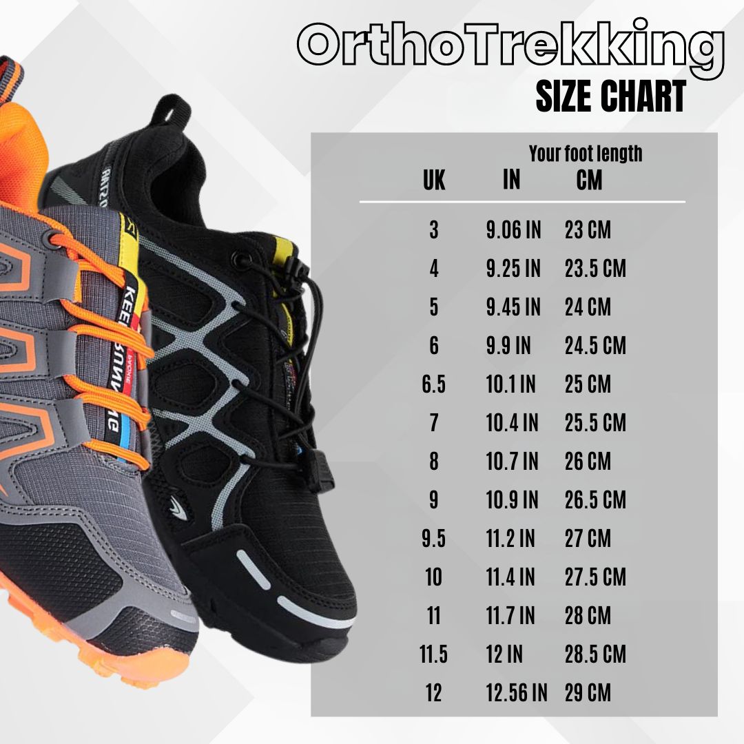 OrthoTrekking (2025) - ergonomic walking and hiking shoe for pain relief (Unisex)